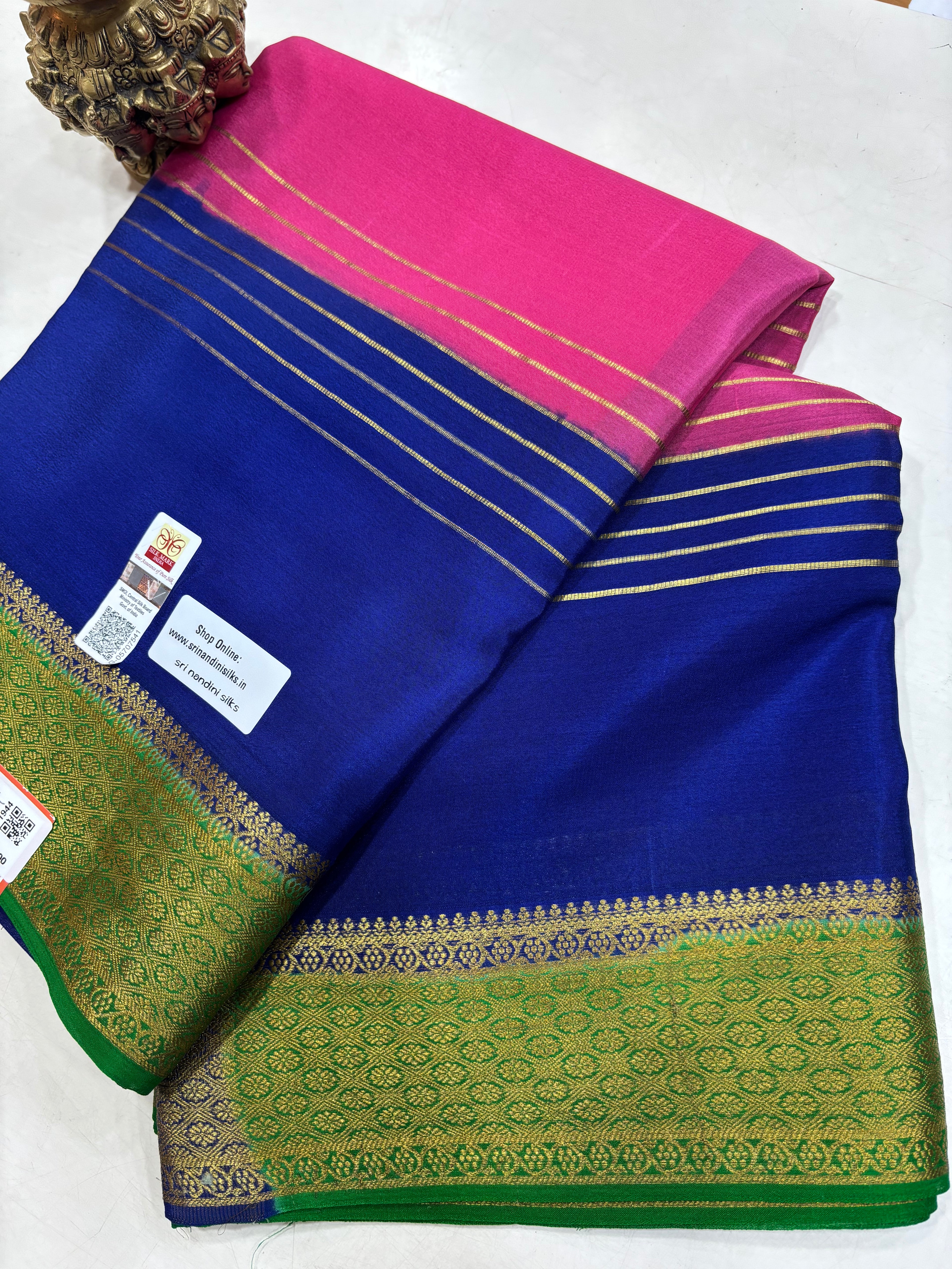 2D Pure Crepe Silk Saree With Silk Mark (1944)