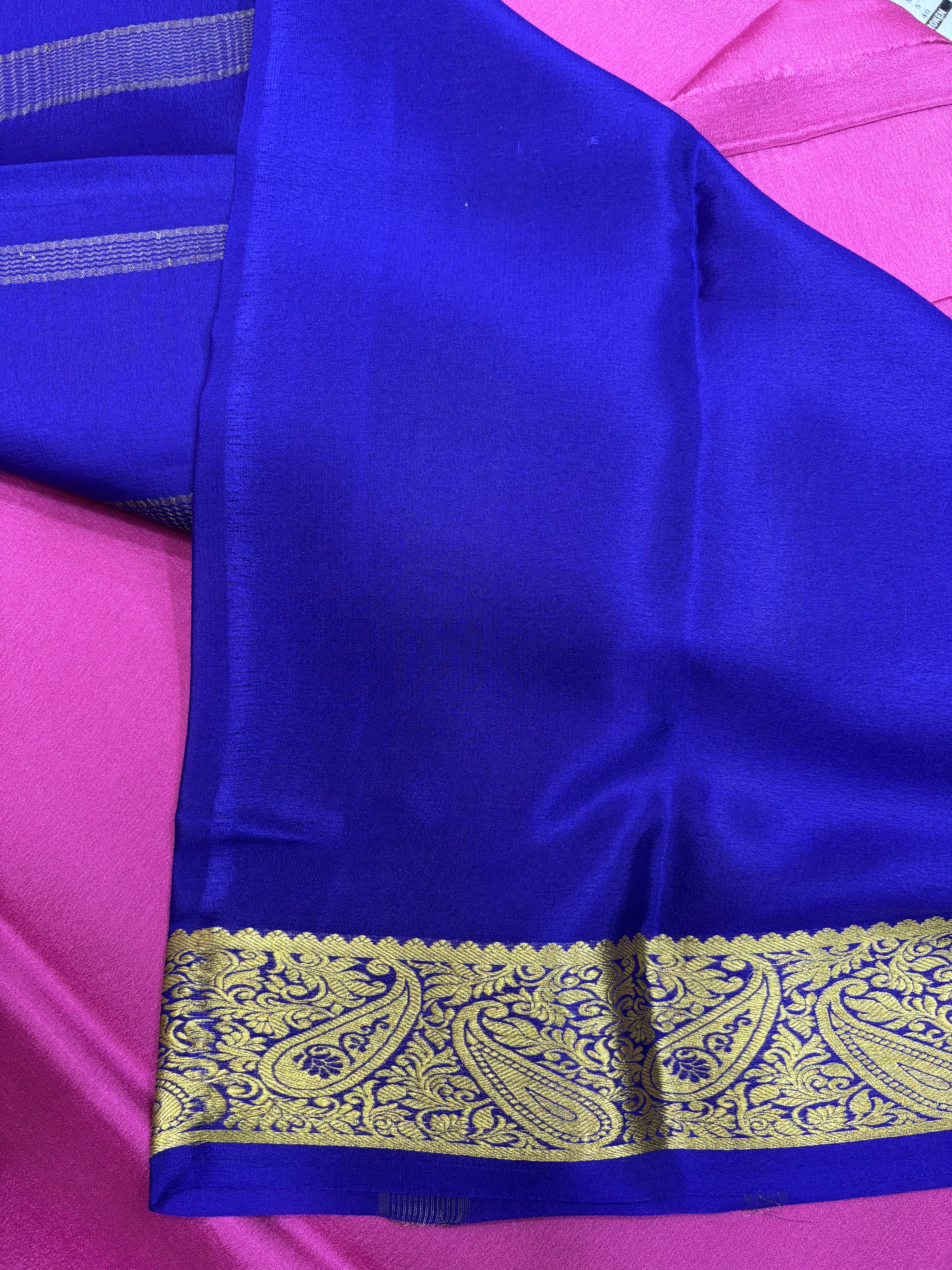 Pure Crepe Silk Saree With Silk Mark (3096)