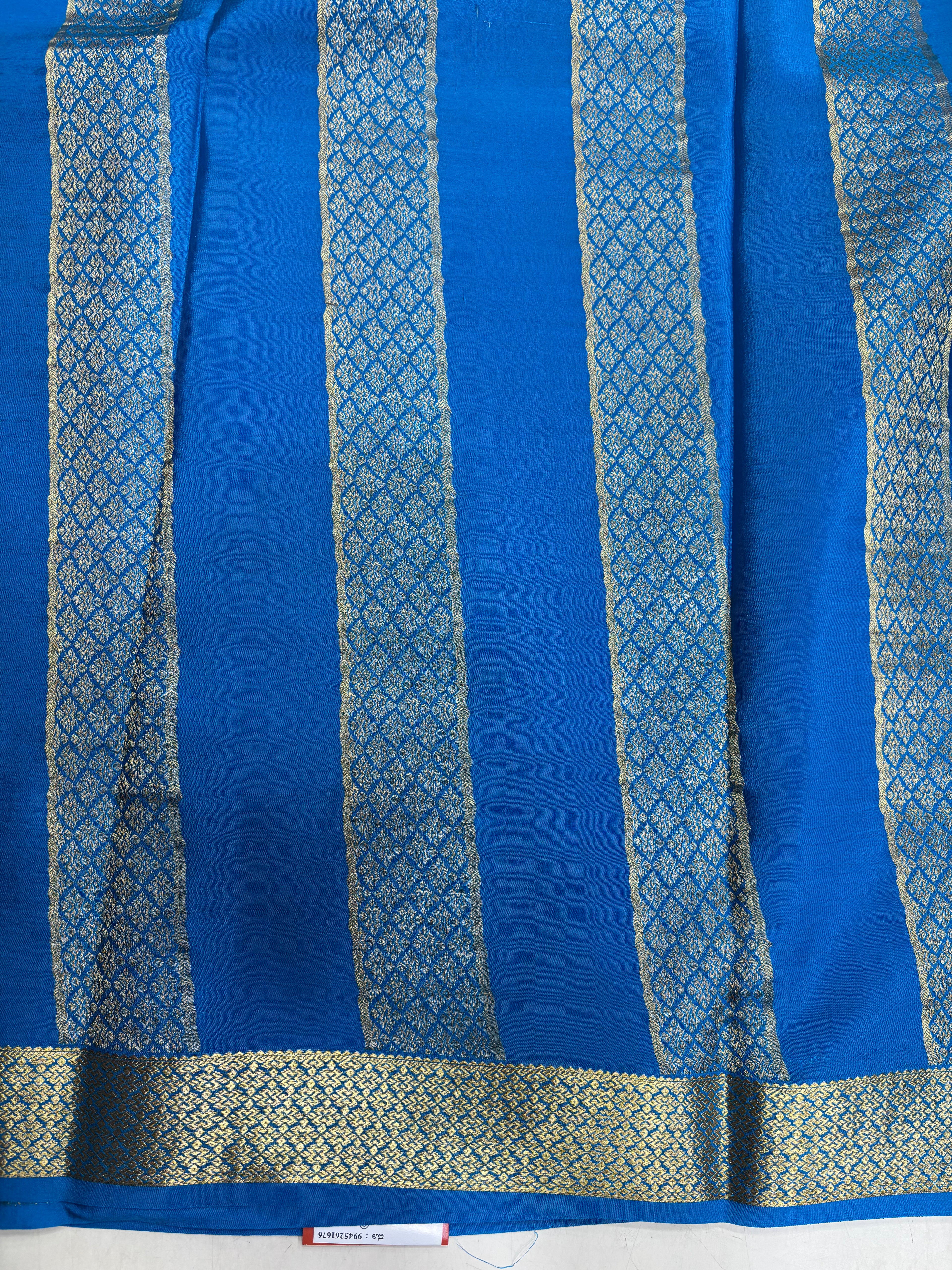 Pure Crepe Silk Chex Saree With Silk Mark (GH4423)