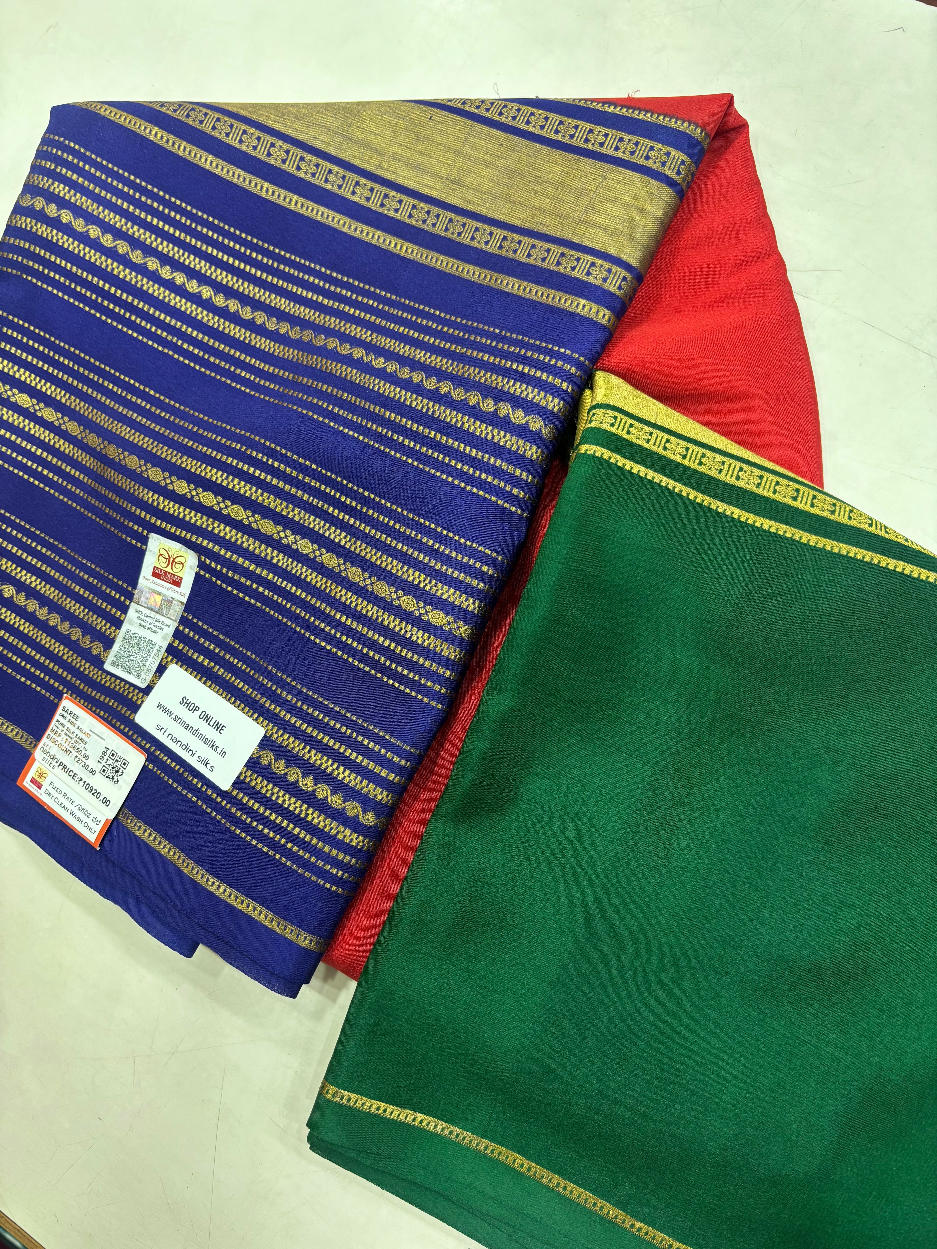 Pure Crepe Silk 3D Saree With Silk Mark (1984)