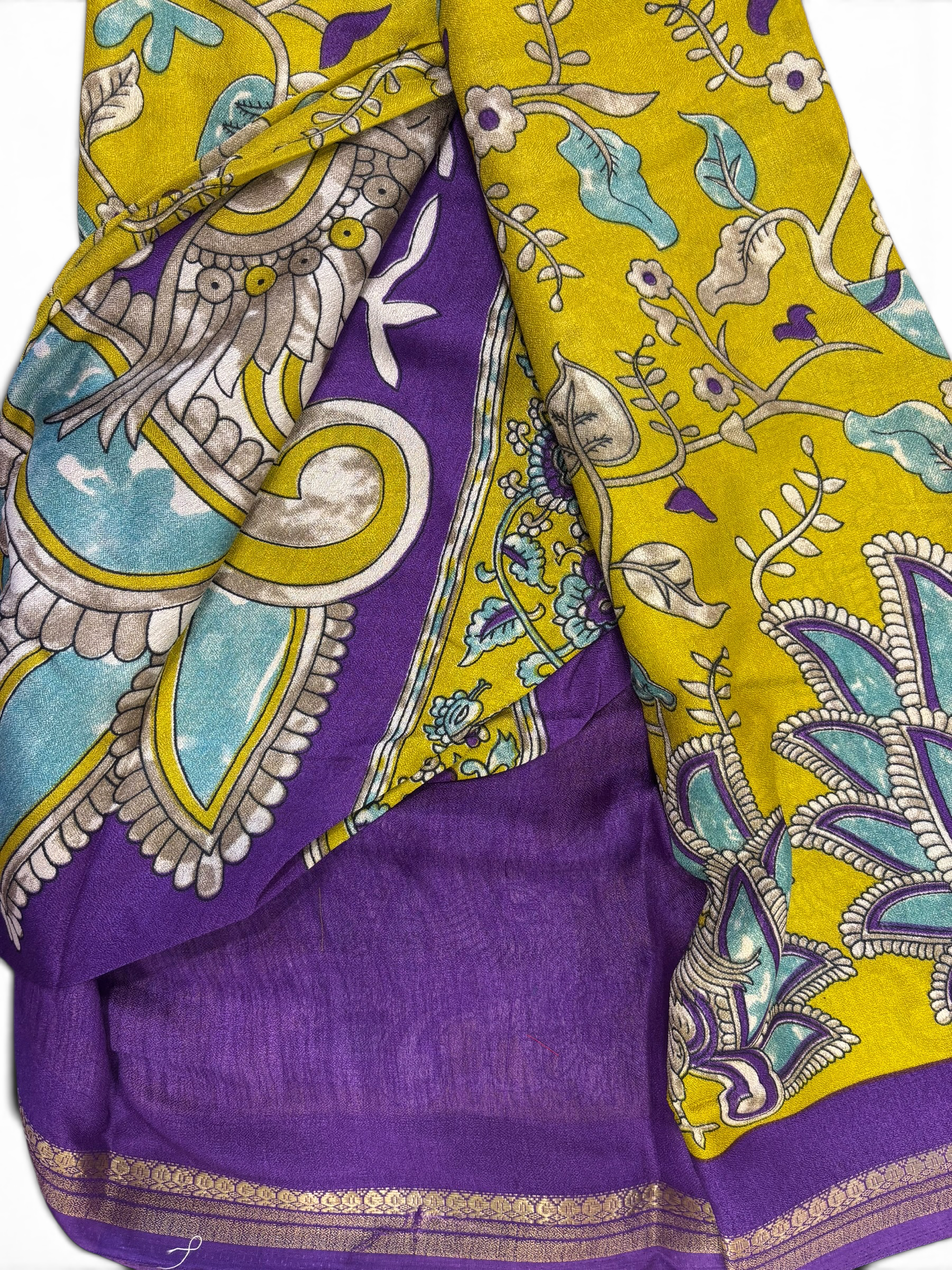 Trending Pear Green Fancy Saree
