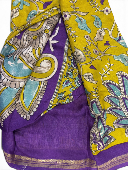 Trending Pear Green Fancy Saree