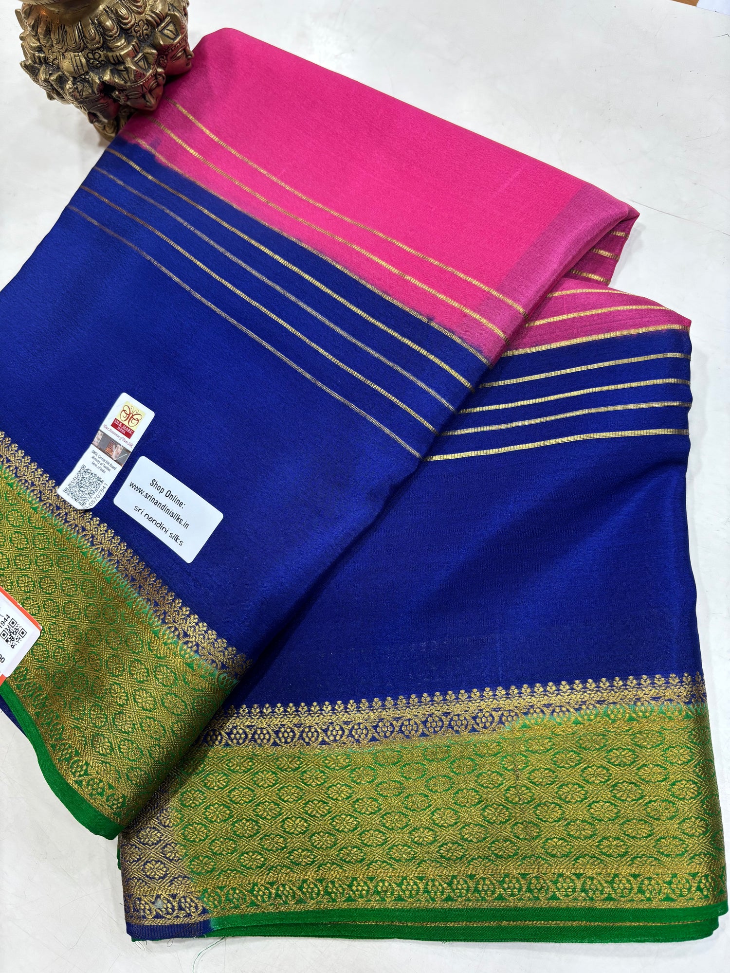 2D Pure Crepe Silk Saree With Silk Mark (1944)