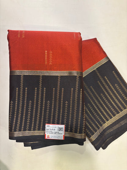 Nandini Rust Kanchi Semi Silk Saree (NHM5380)