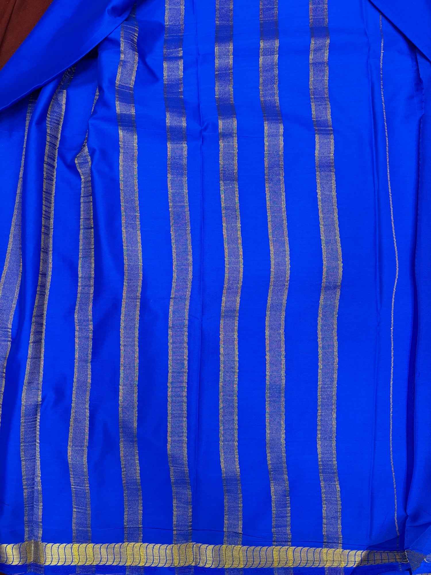 Royal Blue SS S/B Semi Crepe Silk Saree (PT4790)