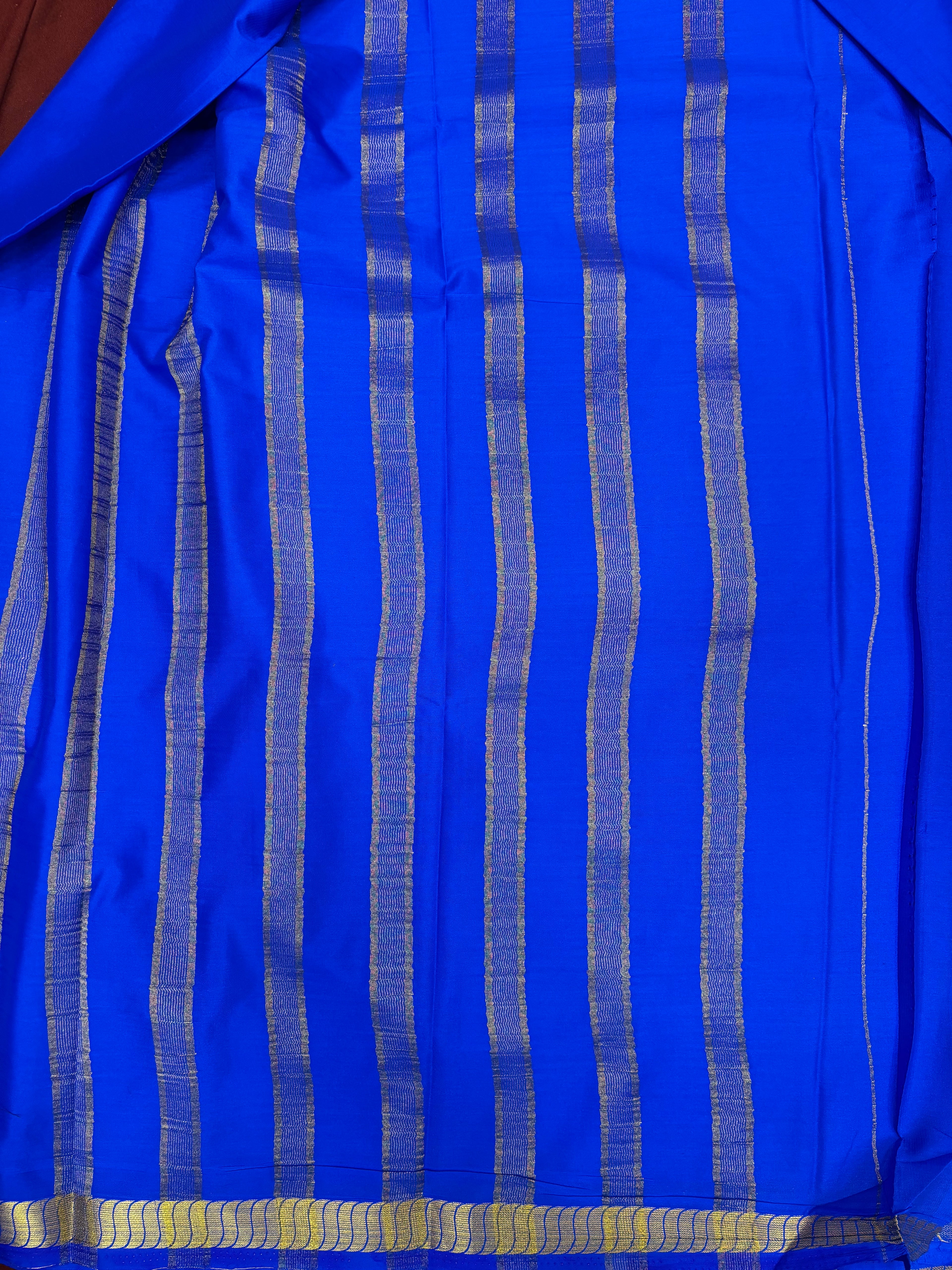 Royal Blue SS S/B Semi Crepe Silk Saree (PT4790)