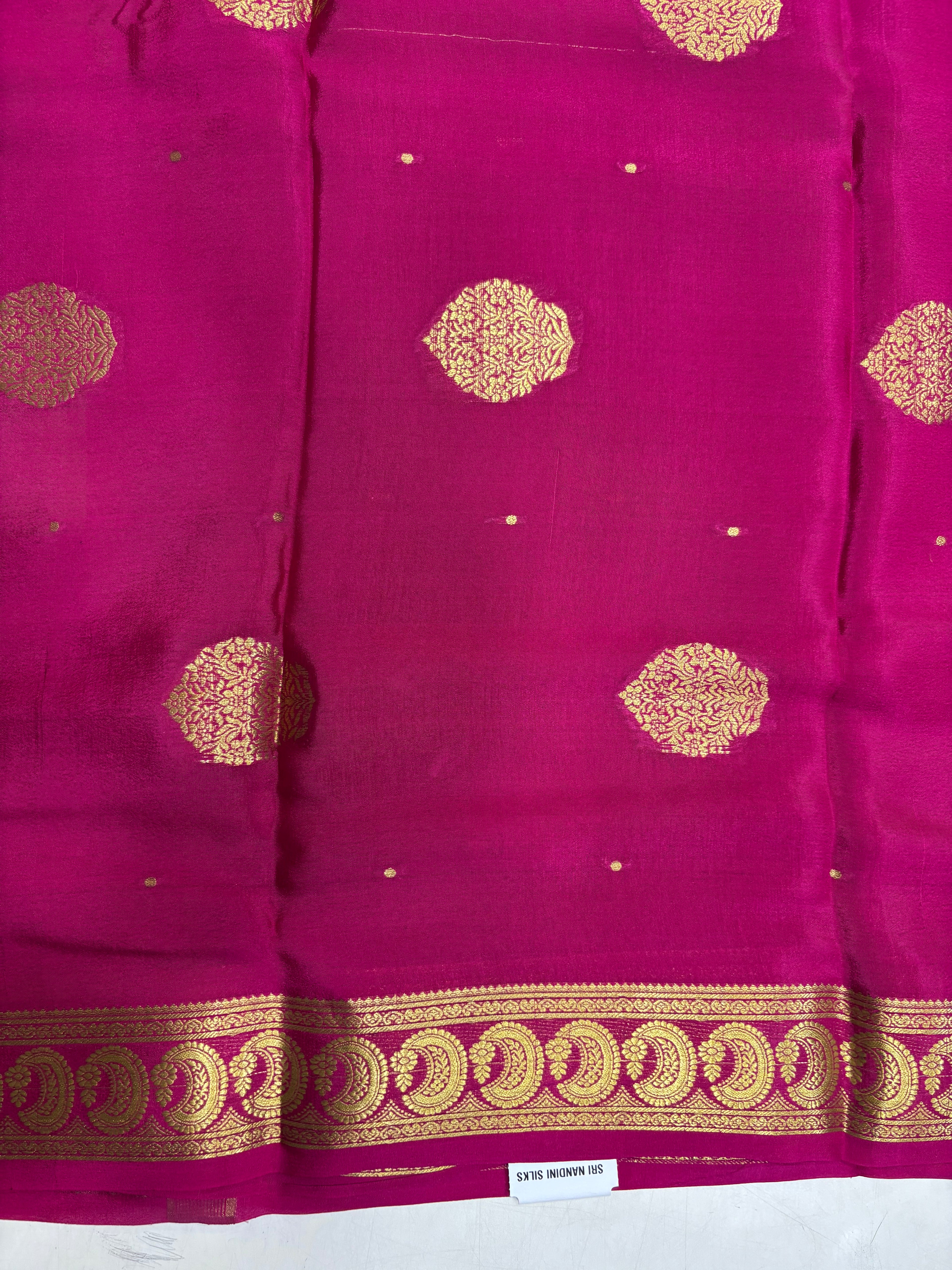 Pure Crepe Silk Saree With Silk Mark (6368)