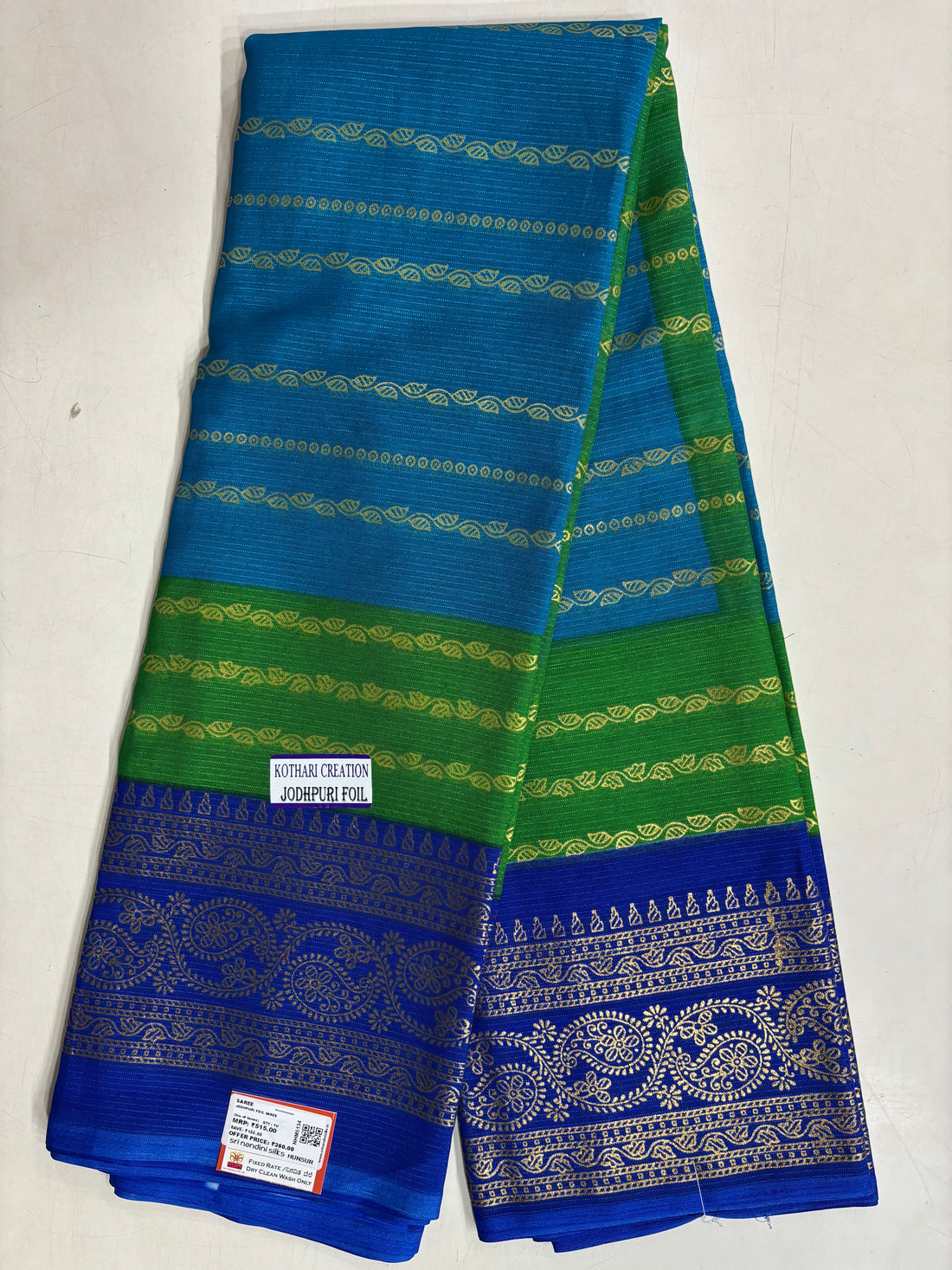 Jodhpuri Foil Printed Fancy Saree (NHM5134)