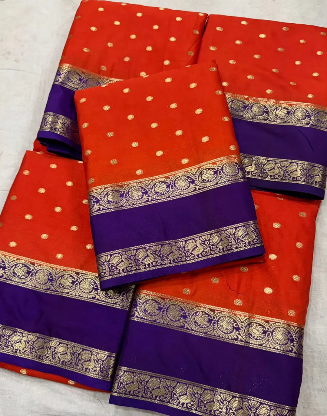 Anushree Inspired Semi Crepe Silk Saree