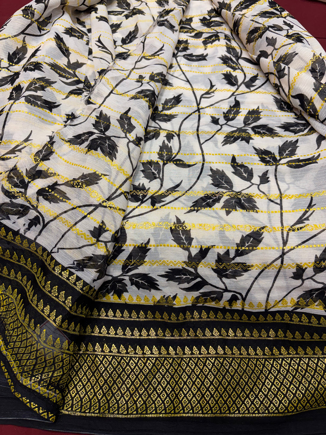 B&amp;W Foil Fancy Saree (NHM5400)