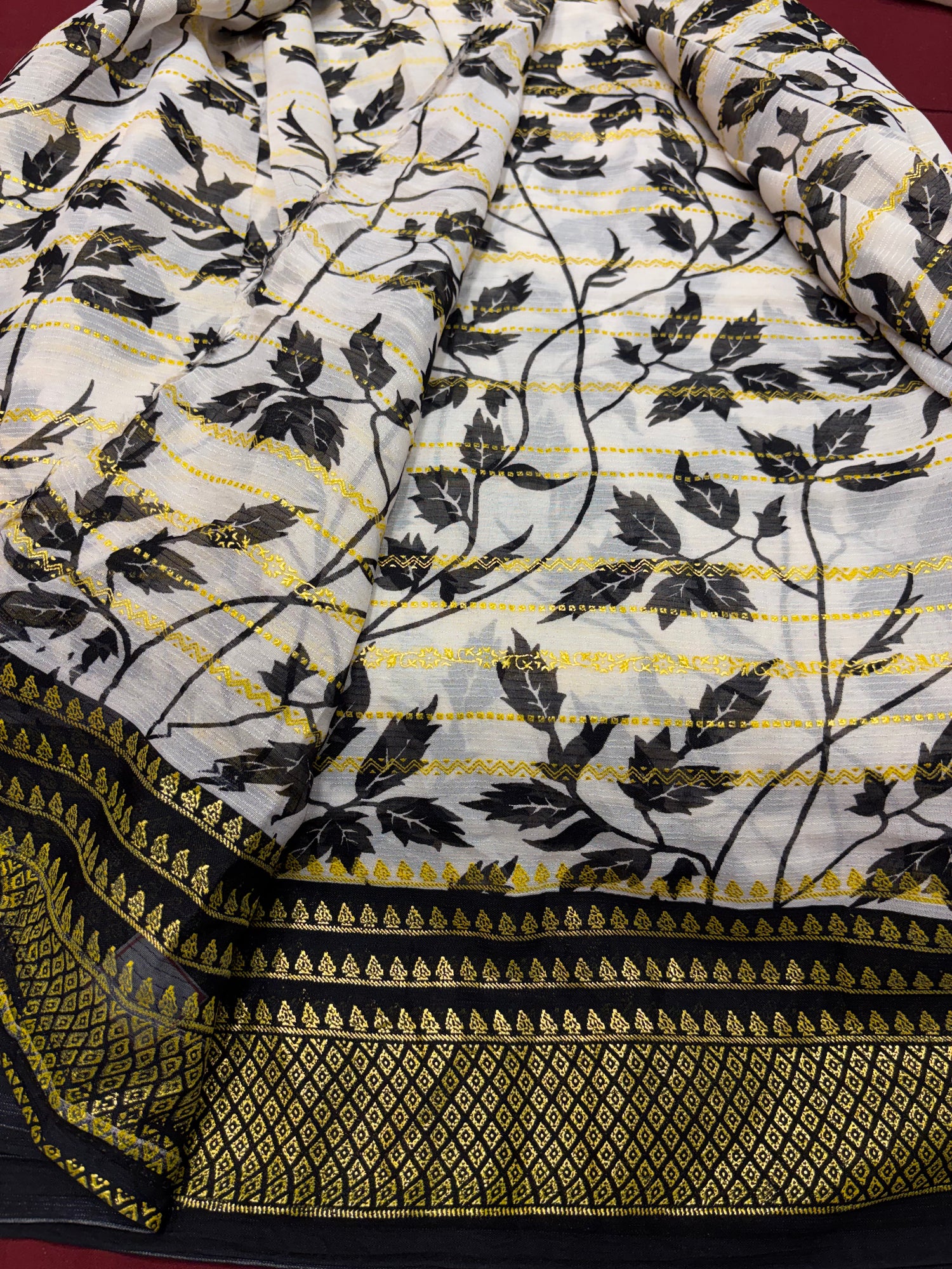 B&amp;W Foil Fancy Saree (NHM5400)