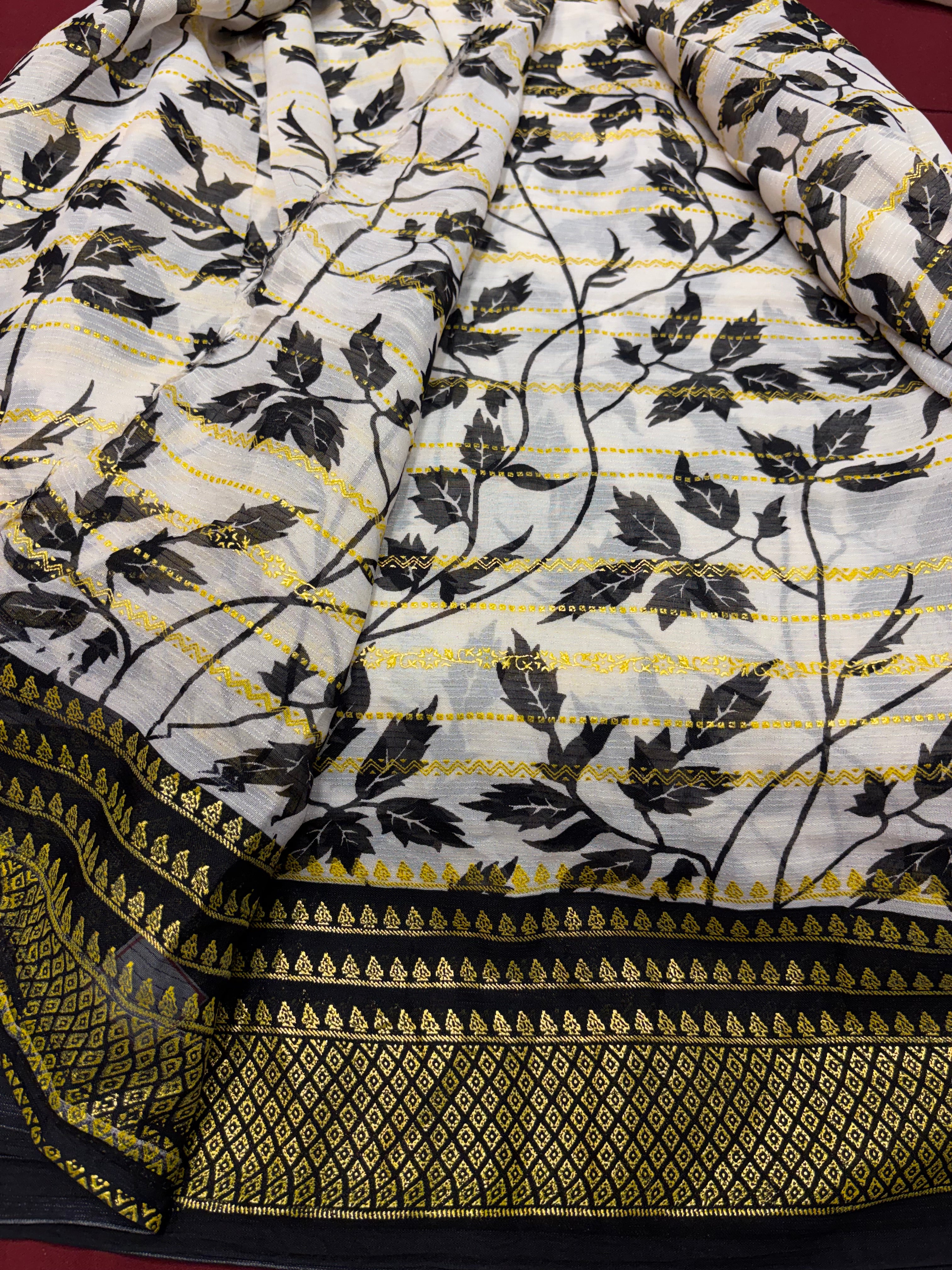 B&amp;W Foil Fancy Saree (NHM5400)