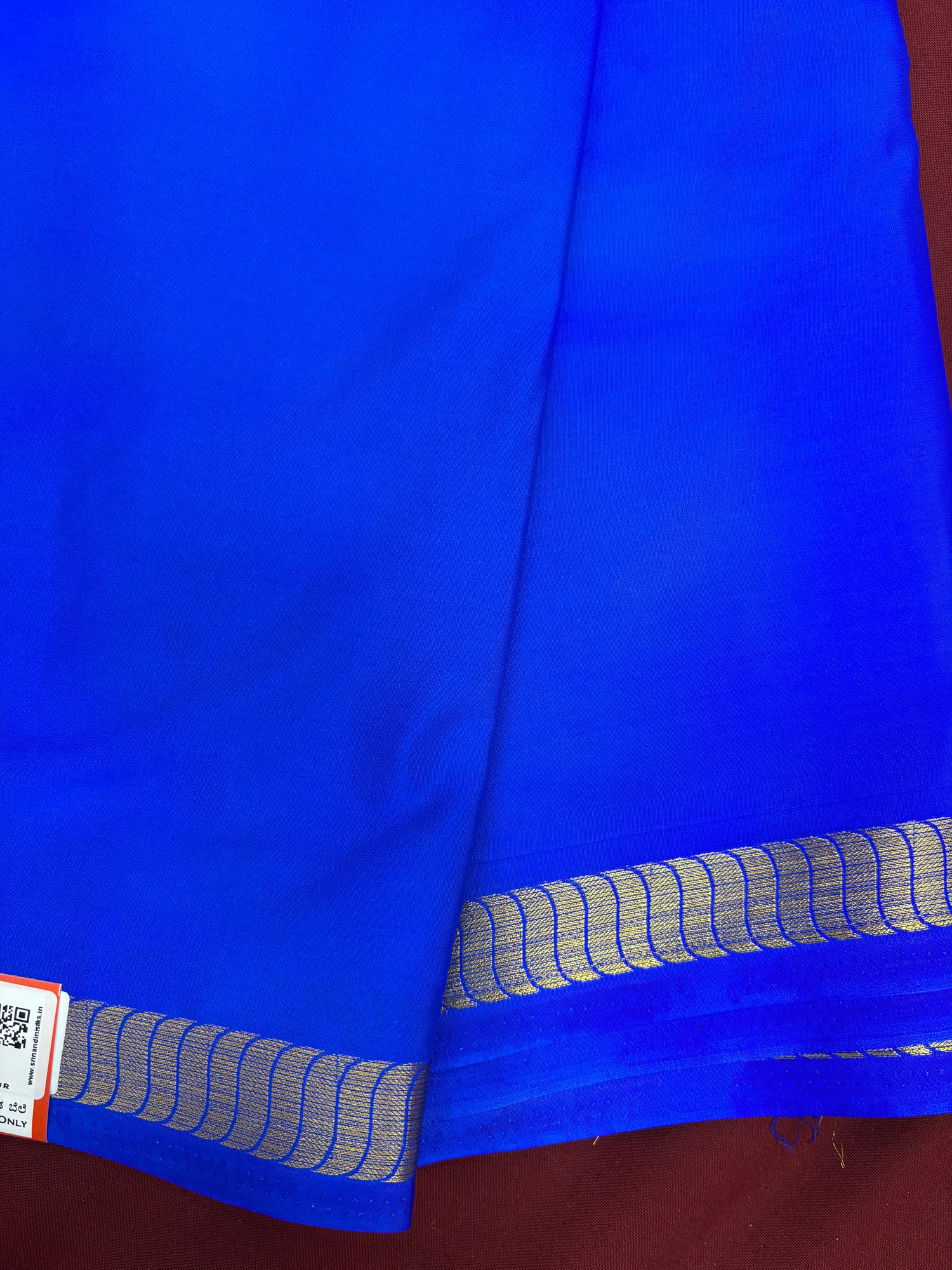 Royal Blue SS S/B Semi Crepe Silk Saree (PT4790)