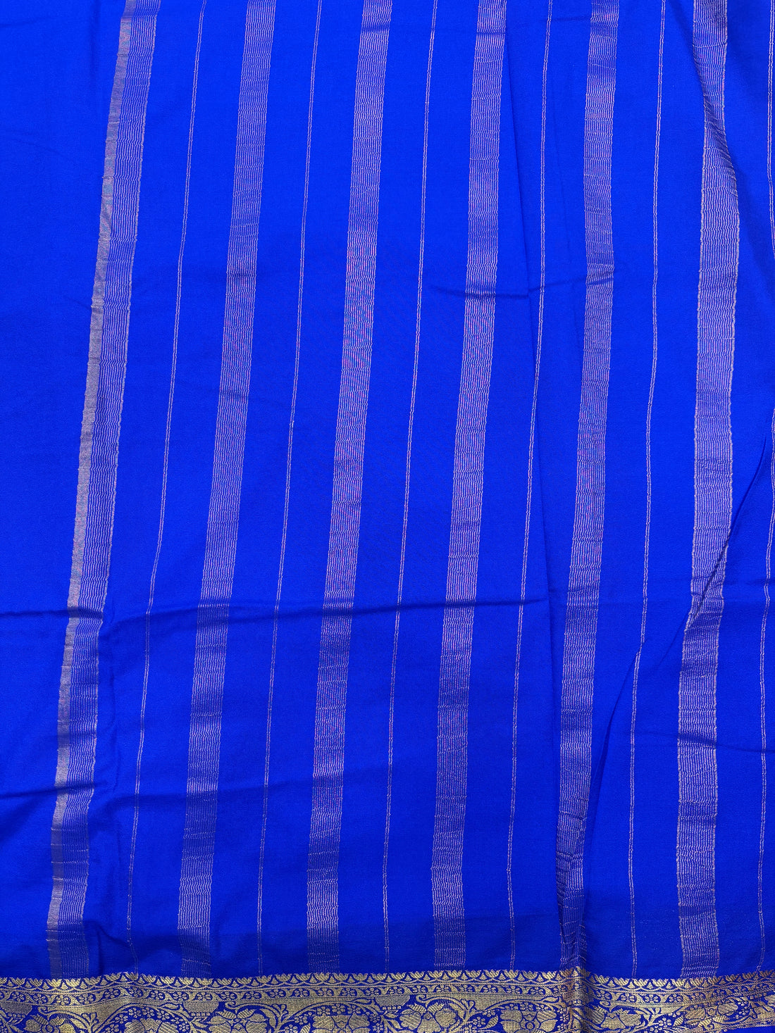Royal Blue B/B Semi Crepe Silk Saree (PT4692)