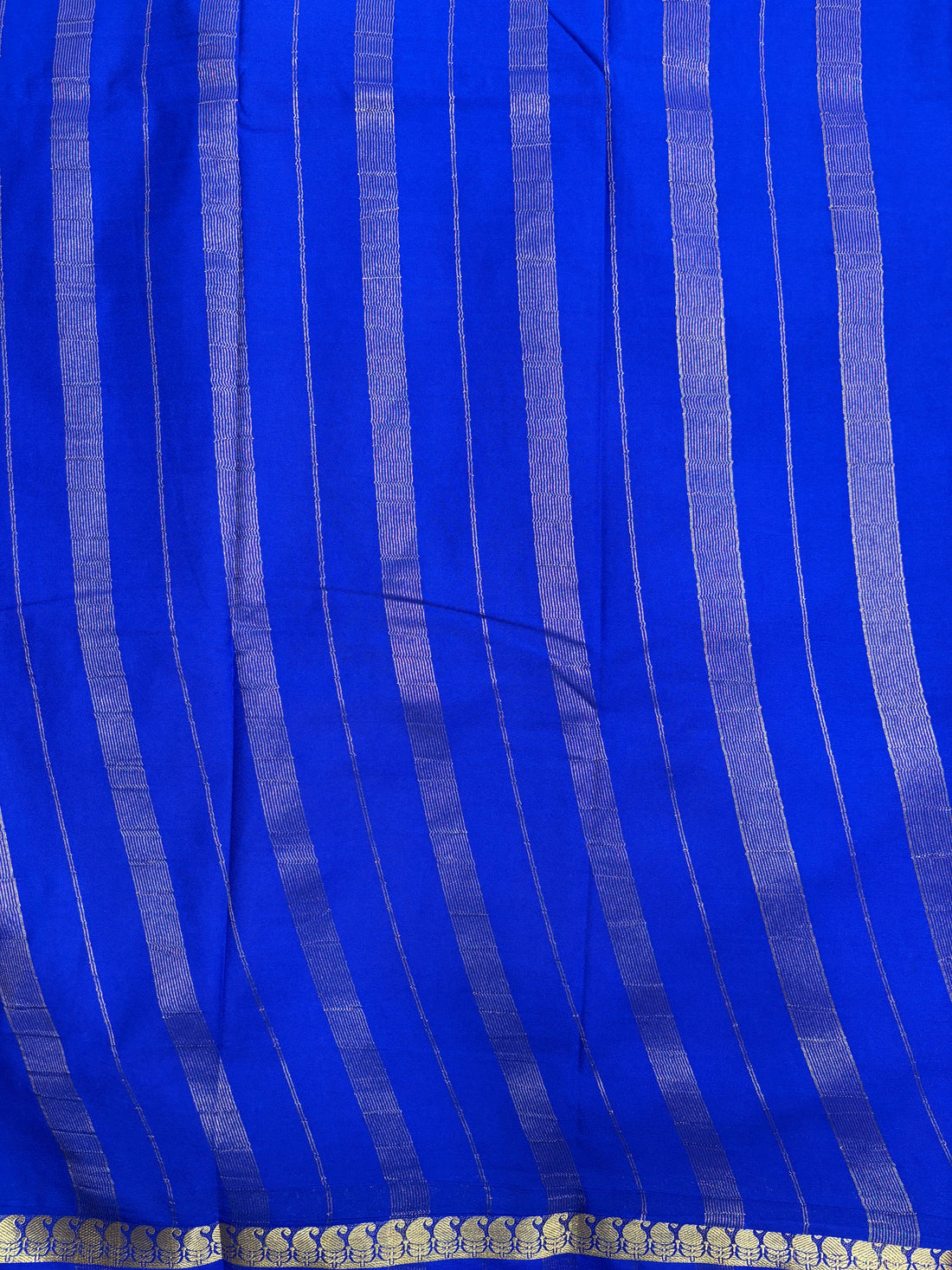 Royal Blue Mango S/B Semi Crepe Silk Saree (PT4248)