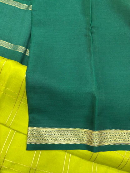 Pure Crepe Silk Chex Saree With Silk Mark (GH4421)