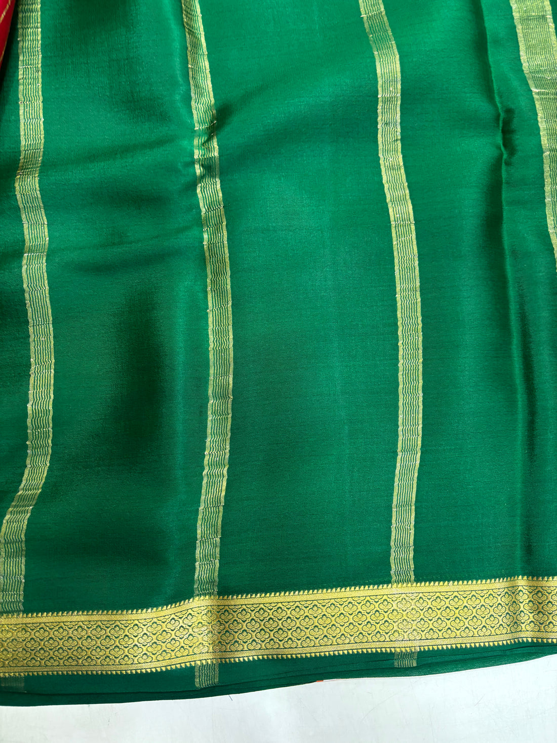 Pure Crepe Silk Chex Saree With Silk Mark (GH4421)