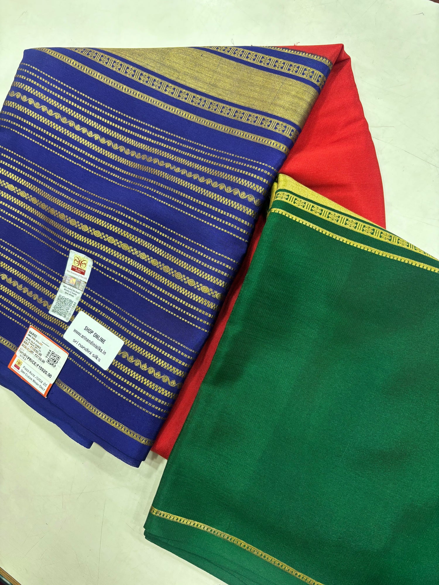 Pure Crepe Silk 3D Saree With Silk Mark (1984)