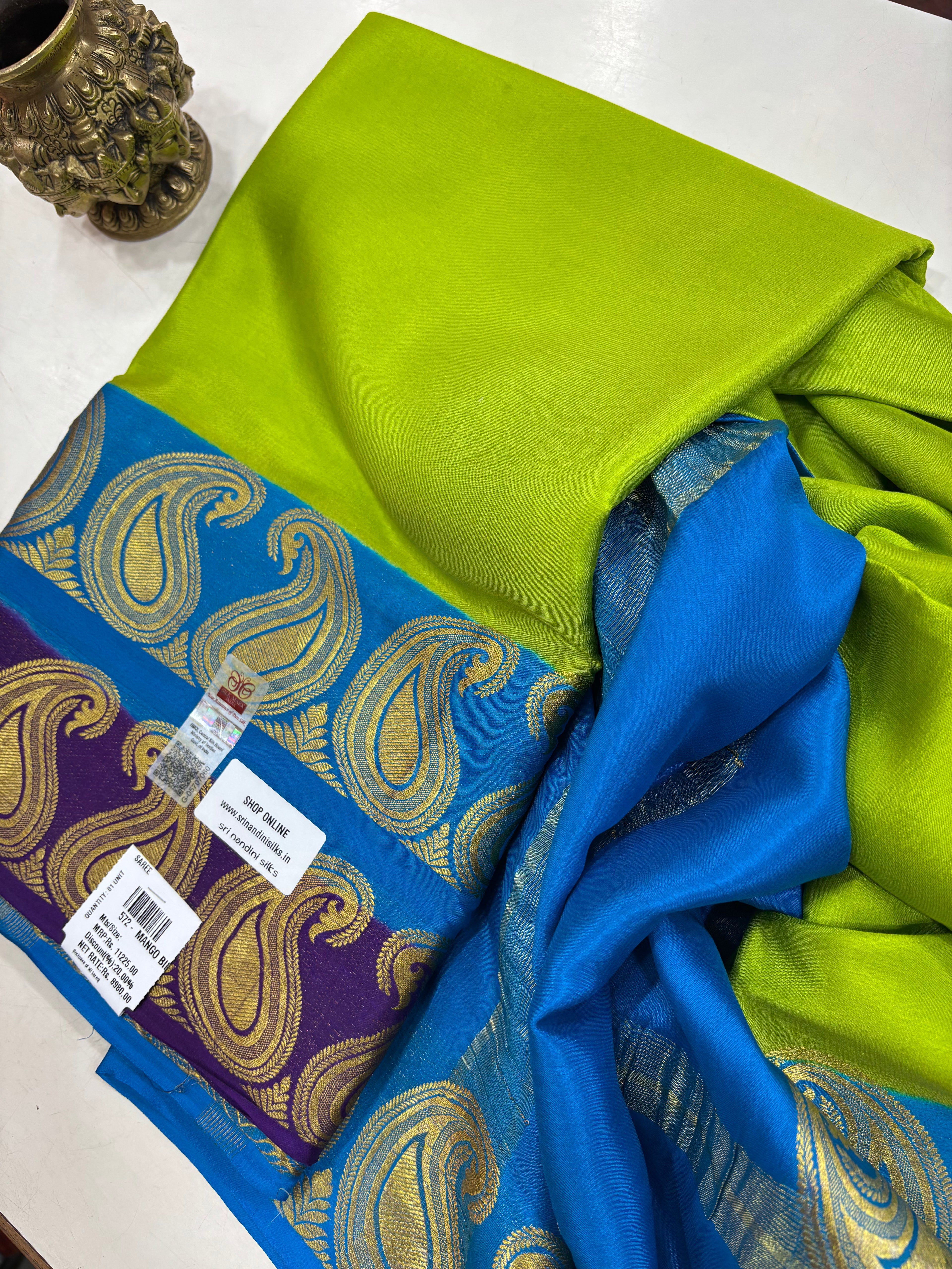 Pure Crepe Silk Saree With Silk Mark (572)