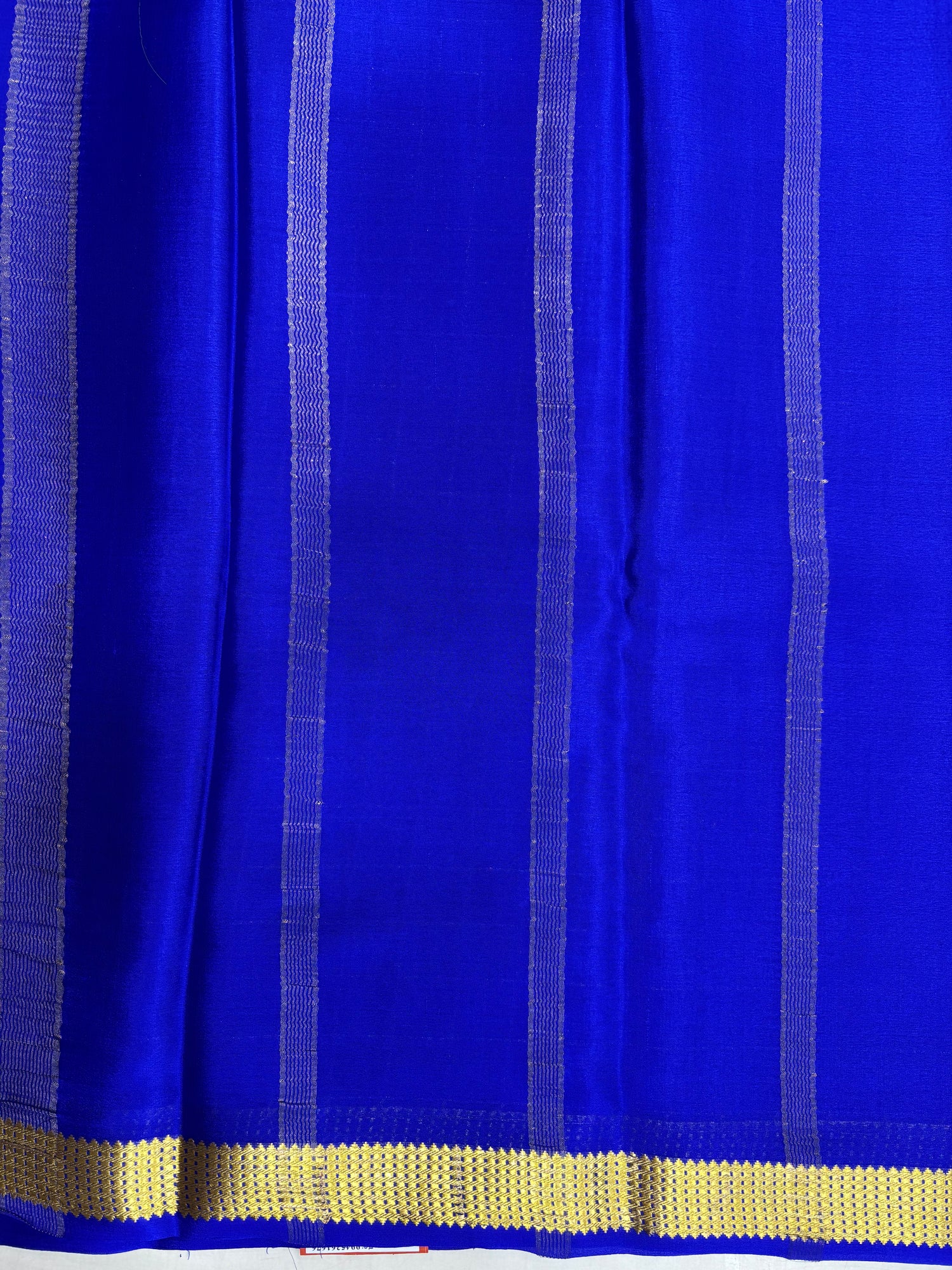 Pure Crepe Silk Chex Saree With Silk Mark (8497)