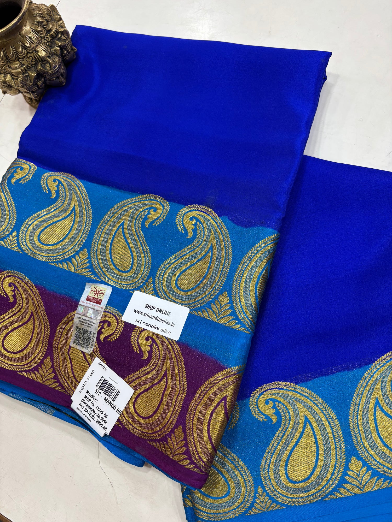 Pure Crepe Silk Saree With Silk Mark (572)