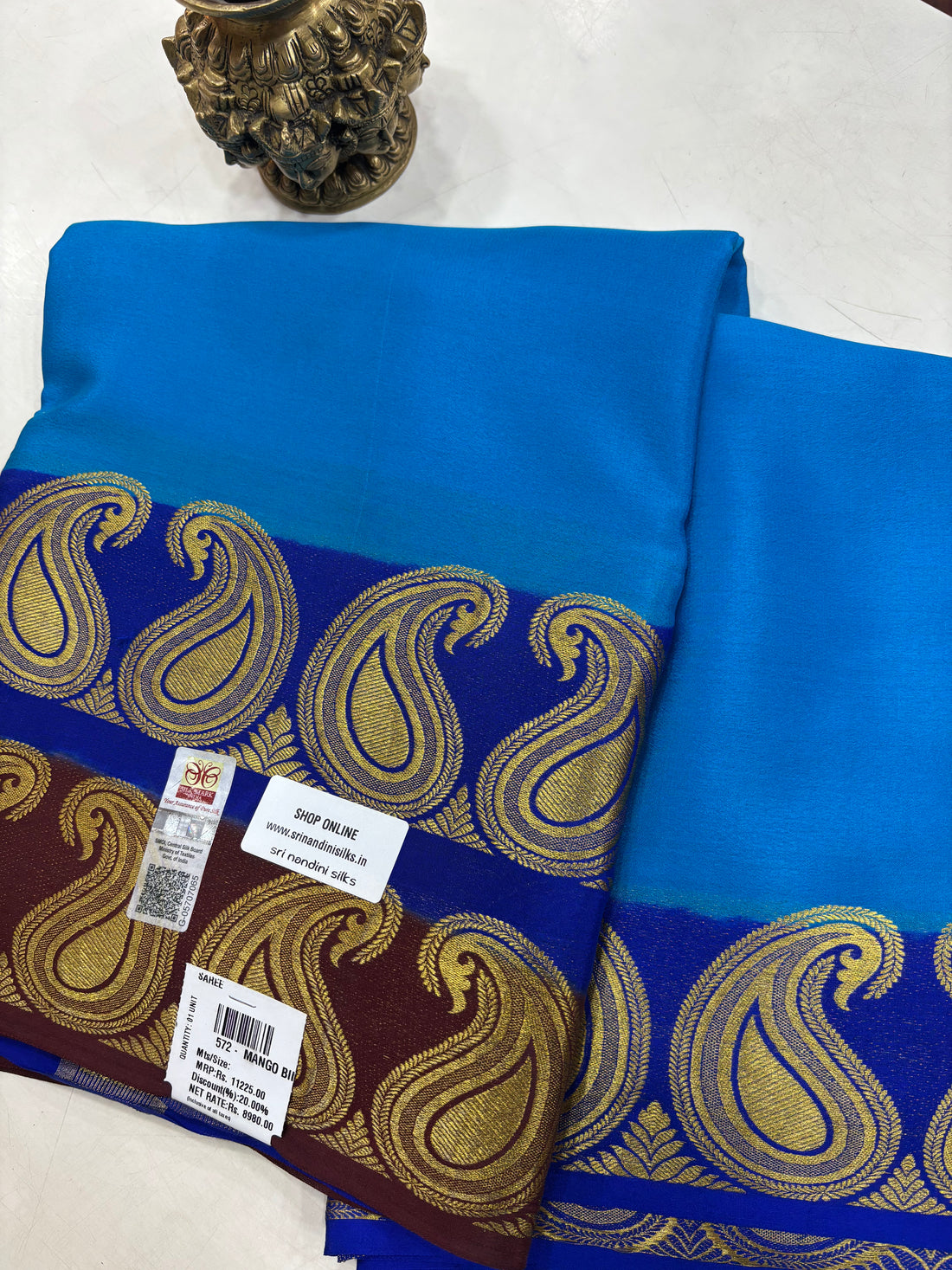 Pure Crepe Silk Saree With Silk Mark (572)