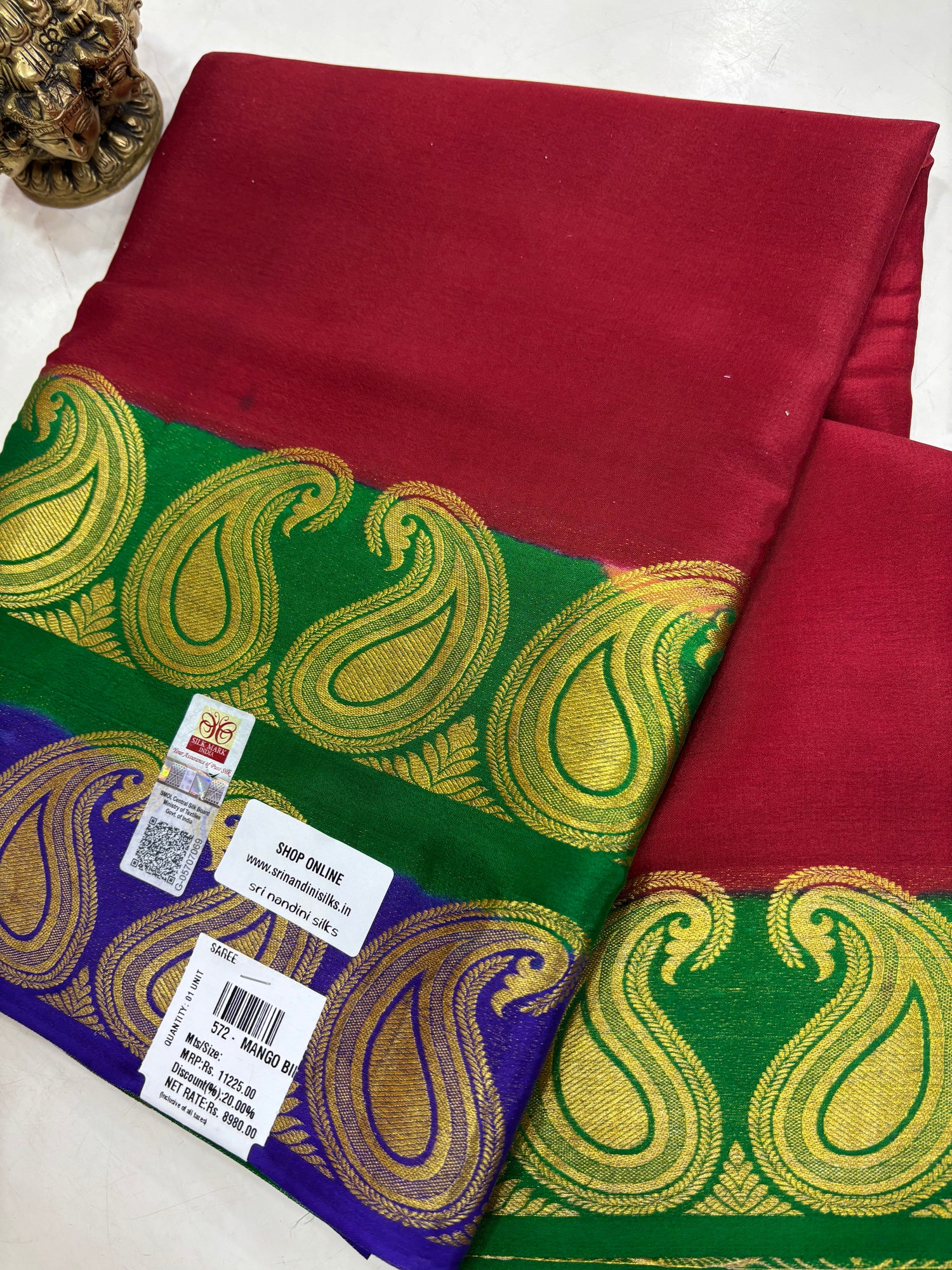 Pure Crepe Silk Saree With Silk Mark (572)