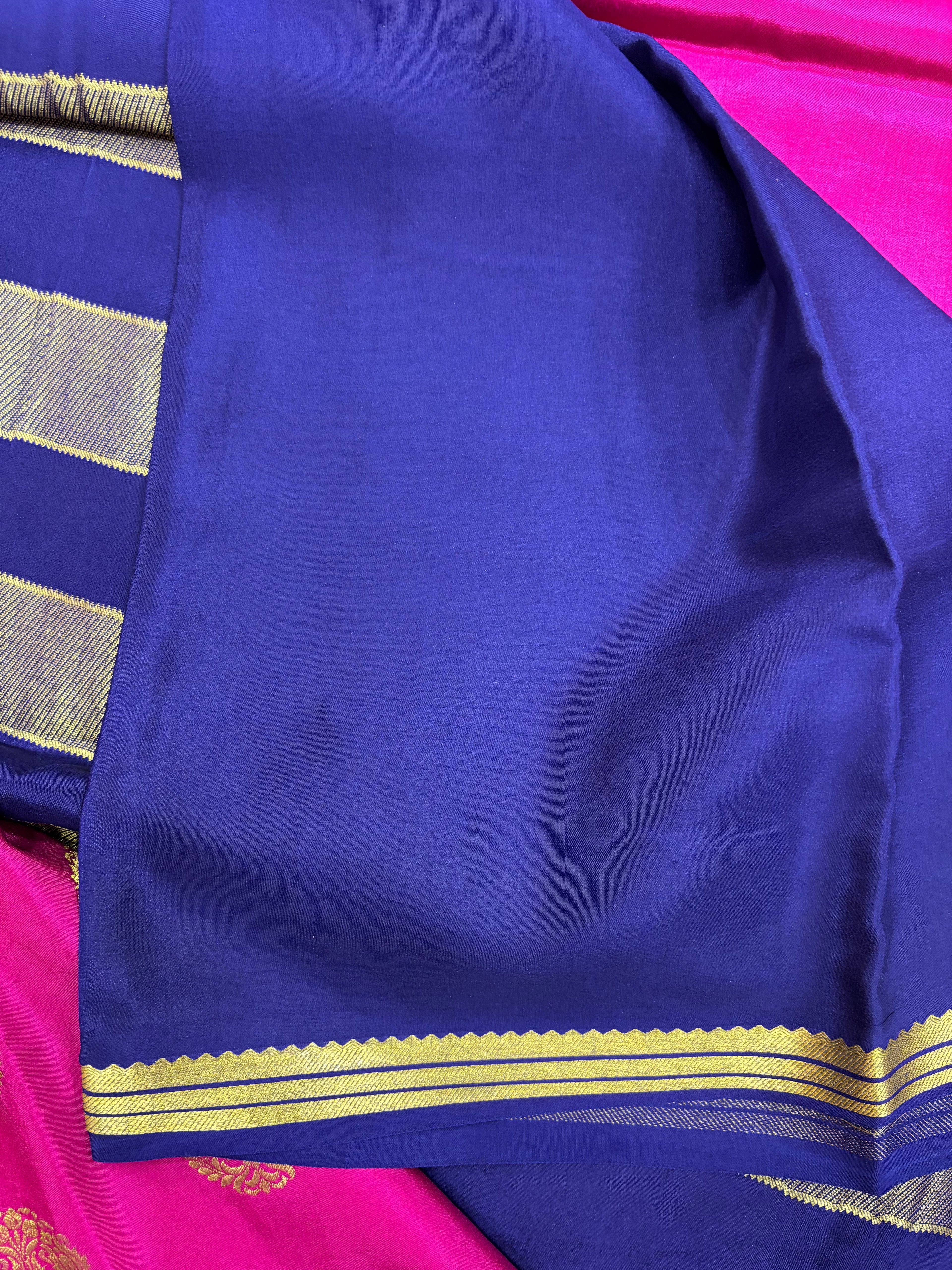 Pure Crepe Silk Body Motif Saree With Silk Mark (1943)