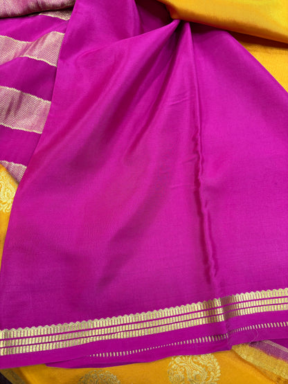 Pure Crepe Silk Body Motif Saree With Silk Mark (1943)