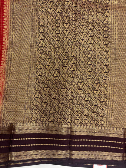 OG Chex Bentex Butta Semi Crepe Silk Saree (NHM5396)